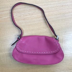 Vintage Liz Claiborne pink small shoulder bag.  E